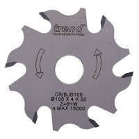 TREND CR/BJB100 CRAFT BISCUIT BLADE 100.0MM X 4.0MM X 22.0MM X 6T (BOSSED BODY)