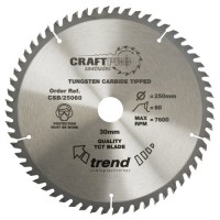 Trend CraftPro Combination Wood Saw Blade - 350mm dia x 2.8 kerf x 30 bore 64T