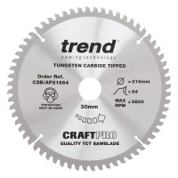 Trend CraftPro Aluminium Plastic and Worktop Circular Saw Blades