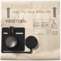 Festool 452970 Filter Bag FIS-CT 22/5 - 5 Pack - CT 22