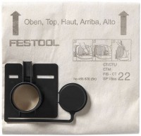 Festool 456870 Filter Bag 5pk FIS-CT 22 SP VLIES/5