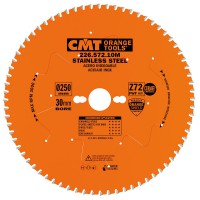 CMT Industrial Saw Blade for Stainless Steel 250mm dia x 2.2 kerf x 30 bore Z72 10FWF