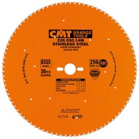 CMT Industrial Saw Blade for Stainless Steel 355mm dia x 2.2 kerf x 30 bore Z90 10FWF