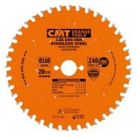 CMT Industrial Saw Blade for Stainless Steel 160mm dia x 1.8 kerf x 20 bore Z40 TCG