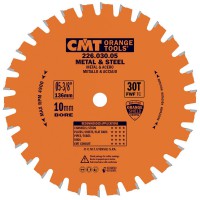 CMT Medium / Thick Metal and Steel Saw Blade 136mm dia x 1.5 kerf x 10 bore Z30 8FWF