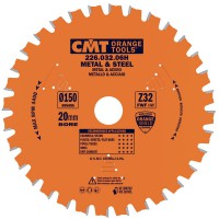 CMT Medium / Thick Metal and Steel Saw Blade 150mm dia x 1.6 kerf x 20 bore Z32 8FWF