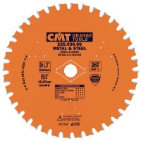 CMT Medium / Thick Metal and Steel Saw Blade 165mm dia x 1.6 kerf x 15.87 bore Z36 8FWF