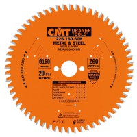 CMT Industrial Dry Cutter Saw Blade 165mm dia x 1.6 kerf x 20 bore Z60 8FWF