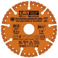 CMT ITK Plus Multi-Material Diamond Dry Grinder Wheel - 115mm dia x 22.2 bore