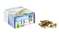Optimaxx Extreme Performance Woodscrew 3.5mm x 30mm - POZI - Box of 200