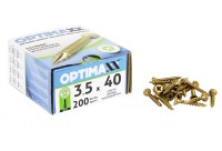 Optimaxx Extreme Performance Woodscrew 3.5mm x 40mm - POZI - Box of 200