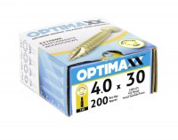 Optimaxx Extreme Performance Woodscrew 4.0mm x 30mm - TORX - Box of 200