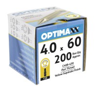 Optimaxx Extreme Performance Woodscrew 4.0mm x 60mm - TORX - Box of 200