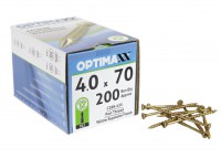 Optimaxx Extreme Performance Woodscrew 4.0mm x 70mm - POZI - Box of 200