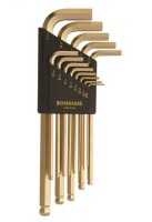 BONDHUS Gold Guard Ball End Hex Allen Key Sets - Imperial and Metric Sizes