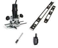 Trend T4 1/4 Router and Door Hinge Jig Package Deal with Cutter and Chisel (H/JIG/C)