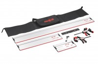 Mafell 204749 Guide rail set (1.6m rail x 1, 0.8m rail x 1, Clamps x 2, Joiner, Angle fence and bag)