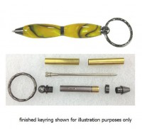 Charnwood Mini Pen with Key ring (Gun Metal) - PEN7MKGM
