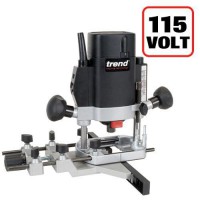 TREND T5 T5ELB 1000W 1/4\" Collet Variable Speed Plunge Router 110v + 3yr Warranty