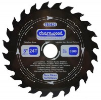 Charnwood TCT Circular Table Saw blade 200mm x 30mm x 24T