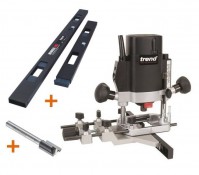 TREND T5EB 1/4\" Plunge Router 240V +2pc Hinge Jig A + Cutter + 3yr Warranty