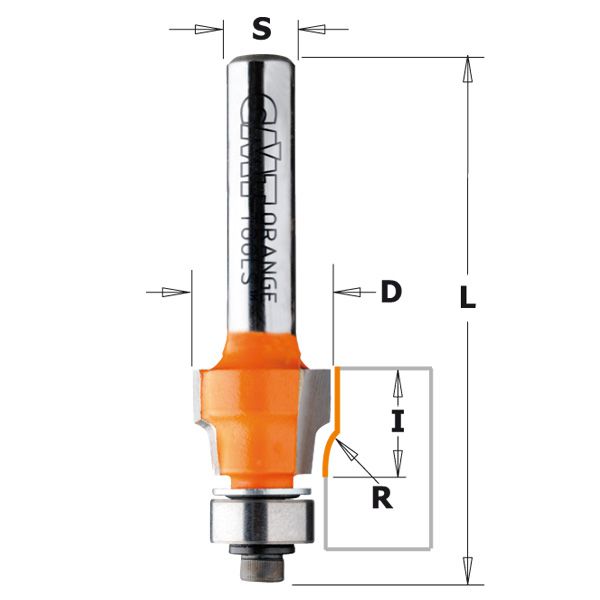 Cmt Filefree Flush Trim Router Bits For Laminates 12.7 Dia X 9.5mm
