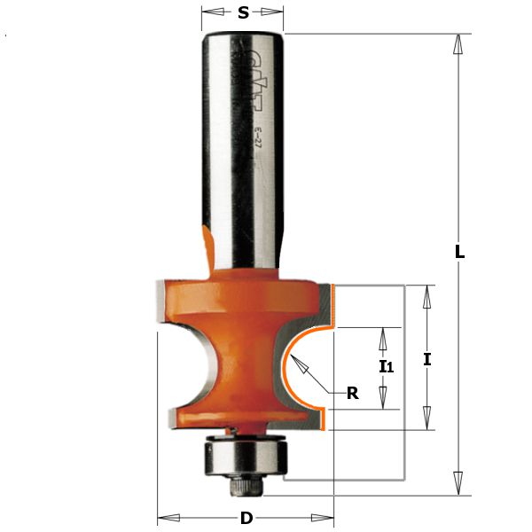 Cmt Corner Beading Router Cutter Bits With Bearing 861 from