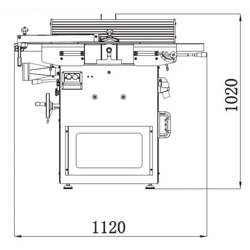 Charnwood PT10S 10" Planer Thicknesser with Spiral Cutter Block