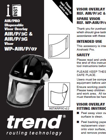 trend airshield pro visor overlay instructions
