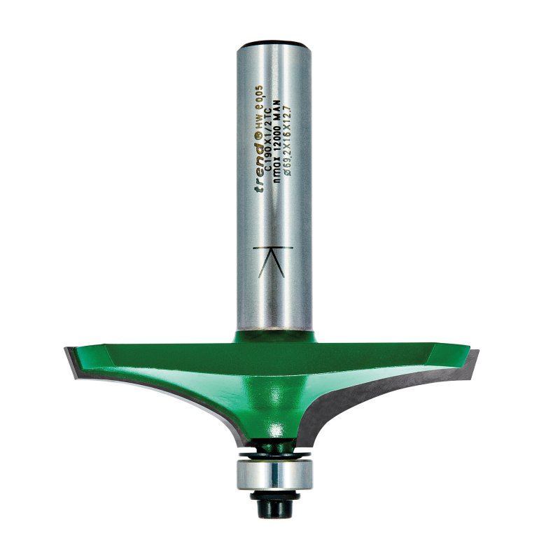 TREND C190X1/2TC CRAFT PRO ROUTER CUTTER GUIDED HANDRAIL 44.0MM RAD