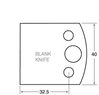 TREND BLANKS Knives and Limitors 40mm - profile BLANKS
