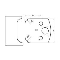 TREND PROFILE Knives 40mm - profile 003 Knives Only  (IT/3300340)