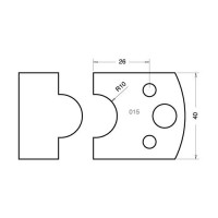 TREND PROFILE Limitors 40mm - profile 015 Limitors Only (IT/3401540)    