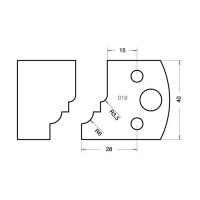TREND PROFILE Knives 40mm - profile 019 Knives Only  (IT/3301940)