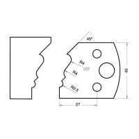 TREND PROFILE Knives 40mm - profile 107 Knives Only  (IT/3310740)