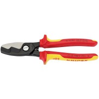 Knipex VDE Fully Insulated Cable Shears 200mm - 95 18 200 UKSBE
