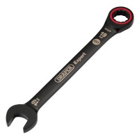 Draper Expert HI-TORQ Metric Ratchet Combination Spanner, 19mm, Black - 03892