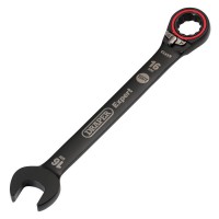 Draper Expert HI-TORQ Metric Reversible Ratchet Combination Spanner, 16mm, Black - 03906