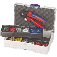 Knipex Crimper and Crimp Assortment for Wire Ferrules 265mm in Mini Systainer - 97 90 09