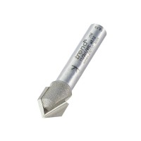 Trend 11/2X1/4TC Pro Chamfer V Groove Router Cutter 45 Deg x 11mm Dia x 1/4 Shank