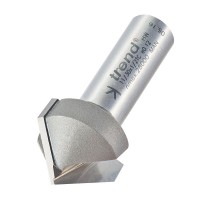 Trend 11/30X1/2TC Pro Chamfer V Groove Router Cutter 45 Deg x 25.4mm Dia x 1/2 Shank