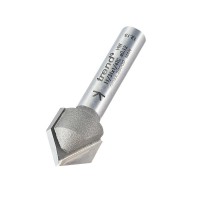 Trend 11/31X1/4TC Pro Chamfer V Groove Router Cutter 45 Deg x 12.7mm Dia x 1/4 Shank