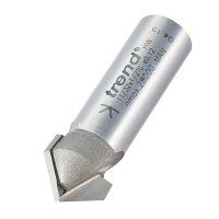 Trend 11/32X1/2TC Pro Chamfer V Groove Router Cutter 45 Deg x 16mm Dia x 1/2 Shank