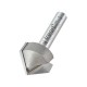 Trend 11/3X1/4TC Pro Chamfer V Groove Router Cutter 45 Deg x 19.1mm Dia x 1/4 Shank