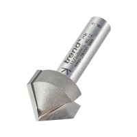 Trend 11/3X8MMTC Pro Chamfer V Groove Router Cutter 45 Deg x 19.1mm Dia x 8mm Shank
