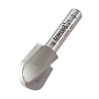 Trend 13/1x1/4TC Pro Cove Radius Router Cutter 8mm Radius x 19.5mm Cut x 1/4 Shank