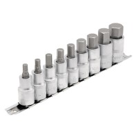 Draper Expert Metric Hex Socket Bit Set, 1/2\" Square Drive 55mm (9 Piece) - 16307