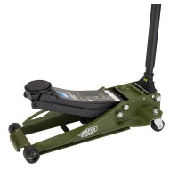 Draper Expert Professional Low Profile Fast Lift Garage Trolley Jack, 3 Tonne, Green - 23817