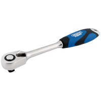 Draper Expert Soft Grip Reversible Ratchet, 1/2\" Square Drive 72 Tooth - 26504