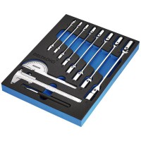 BUNKER Knee Wrench, Measuring and Pick-up Set in EVA Foam Inlay (10 Piece) - 29716
